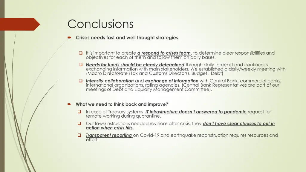 conclusions