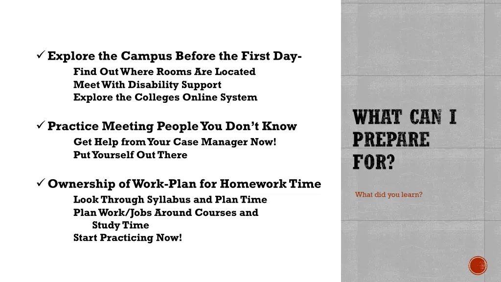 explore the campus before the first day find