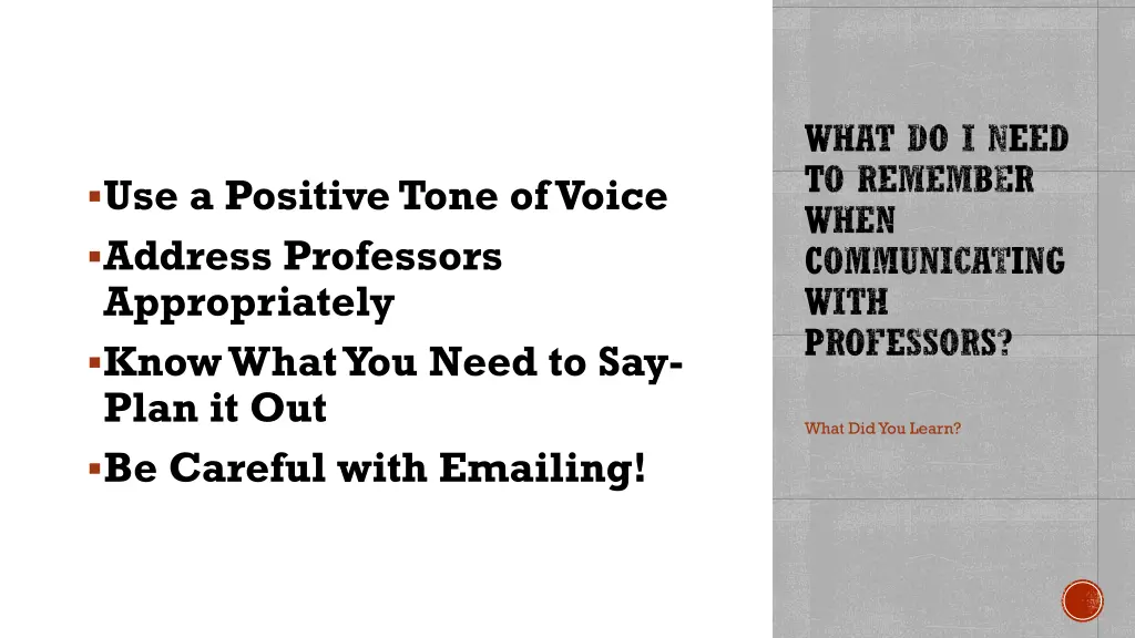what do i need to remember when communicating