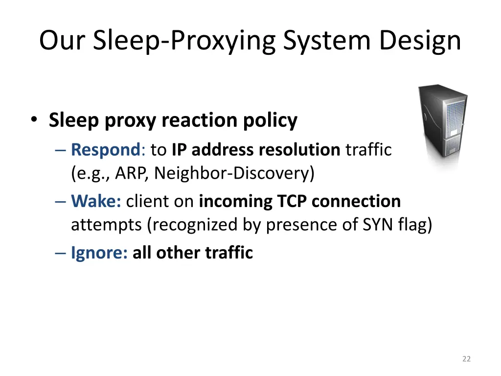 our sleep proxying system design 1
