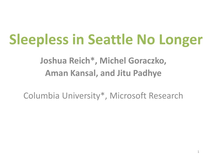 sleepless in seattle no longer
