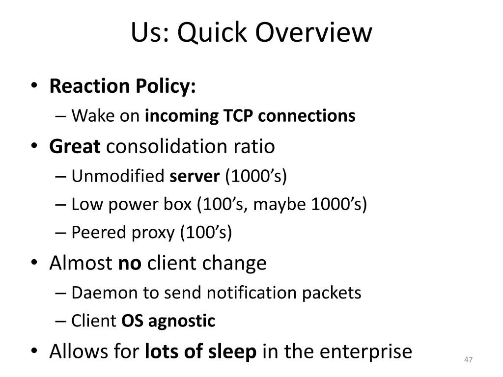 us quick overview
