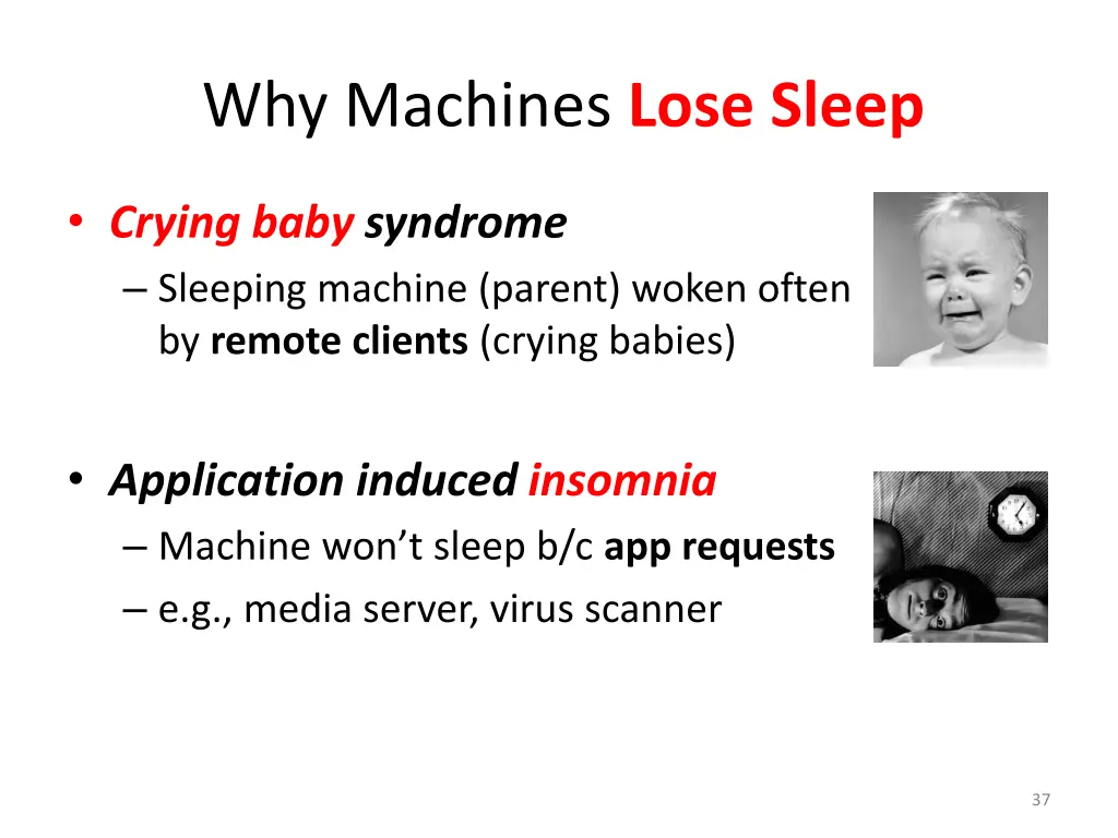 why machines lose sleep 1