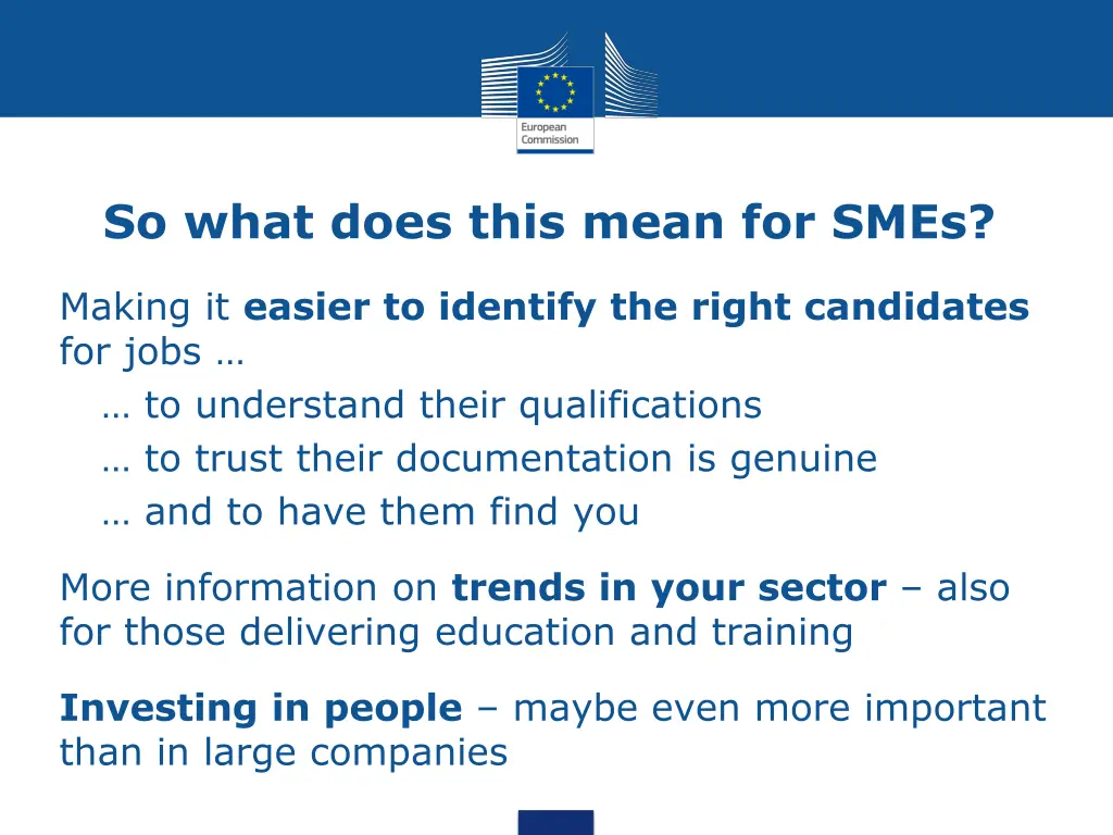 so what does this mean for smes