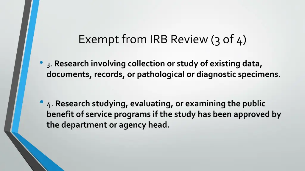 exempt from irb review 3 of 4