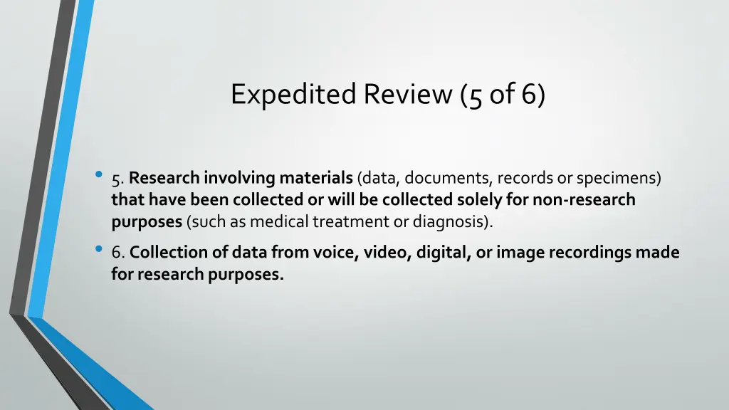 expedited review 5 of 6