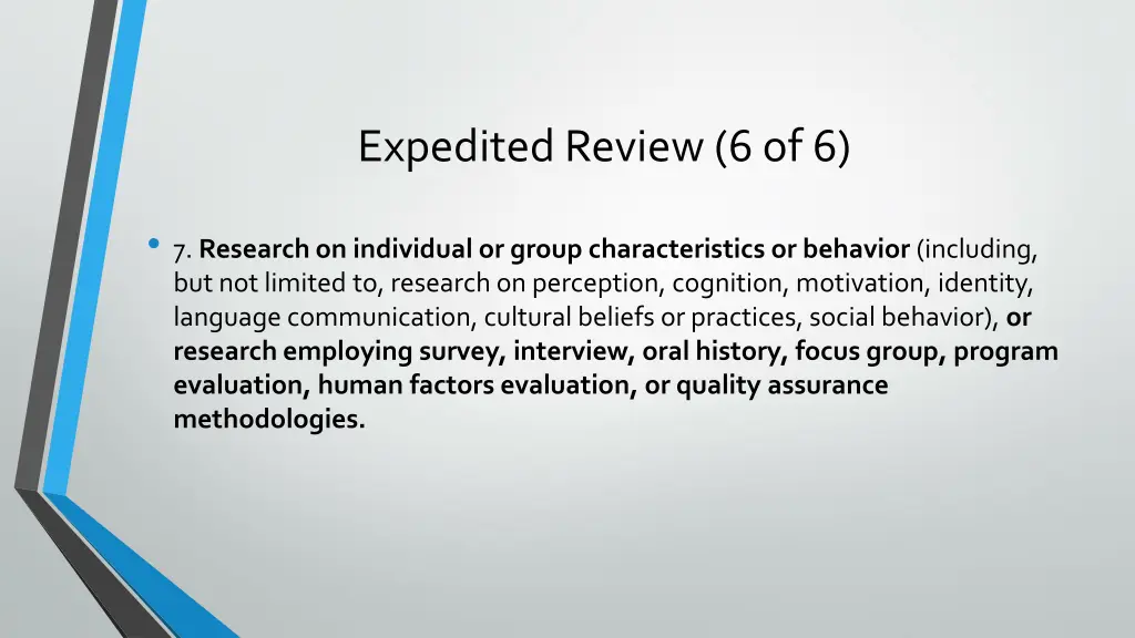 expedited review 6 of 6