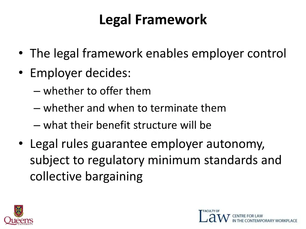 legal framework