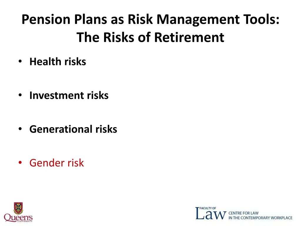 pension plans as risk management tools the risks