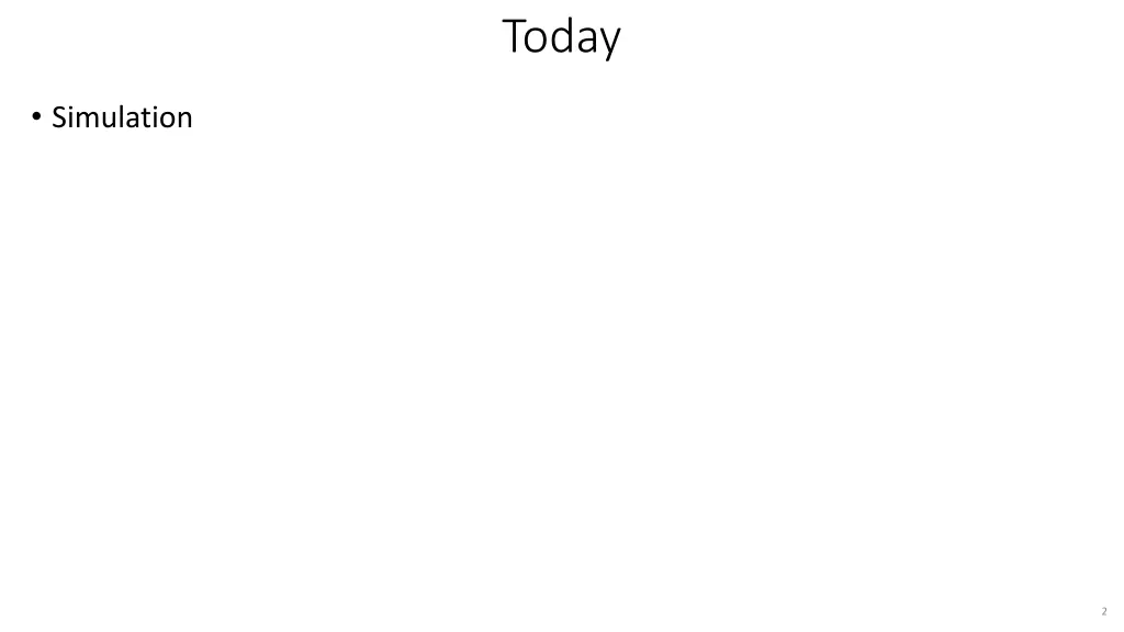 today