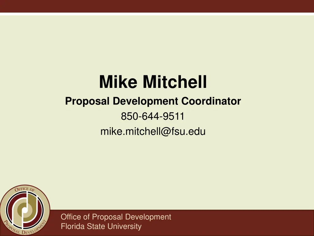 mike mitchell proposal development coordinator
