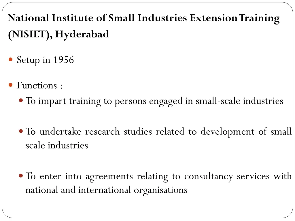 national institute of small industries