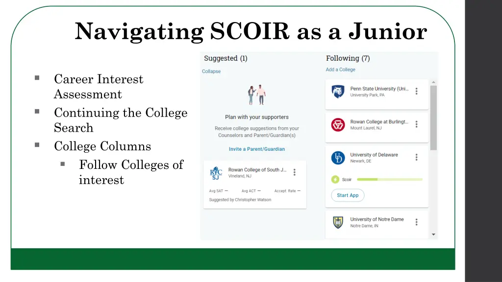 navigating scoir as a junior