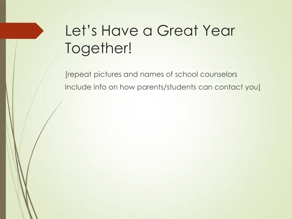 let s have a great year together
