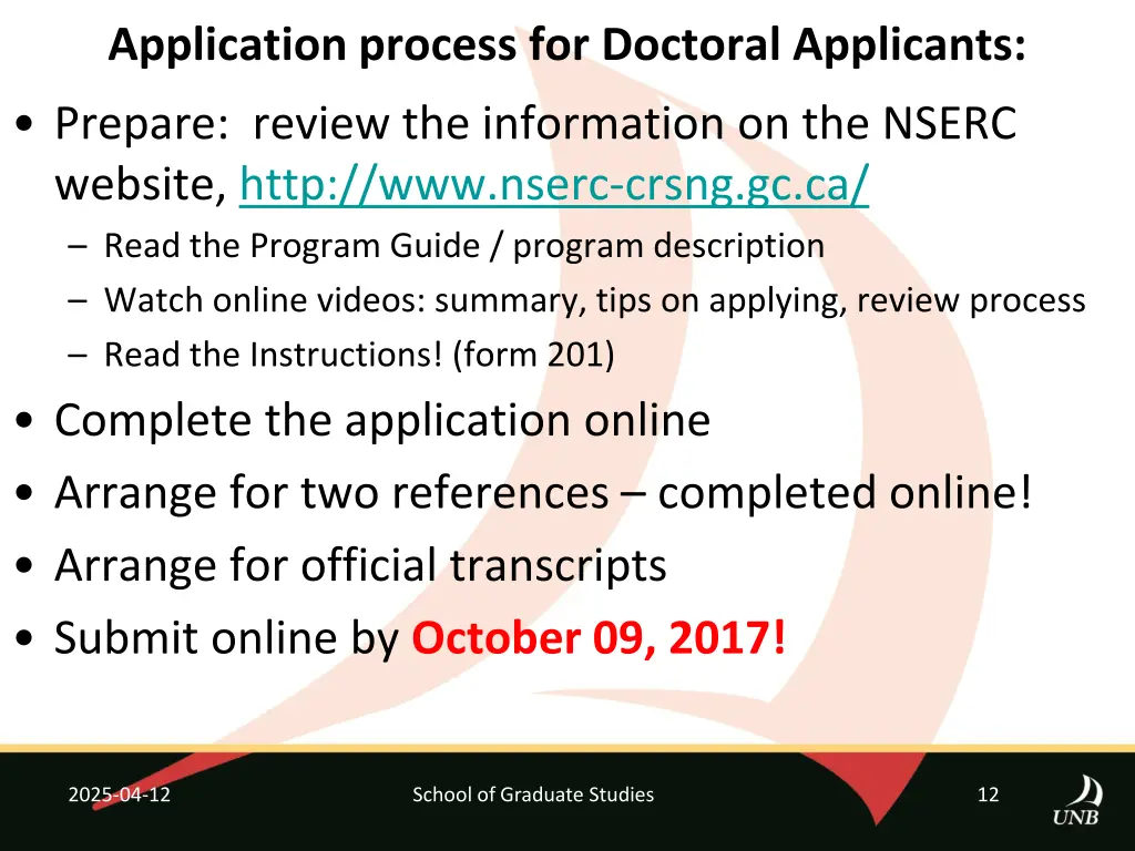 application process for doctoral applicants