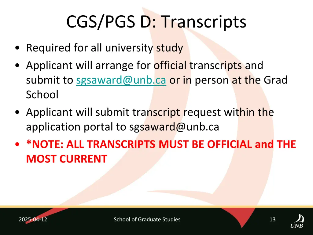 cgs pgs d transcripts