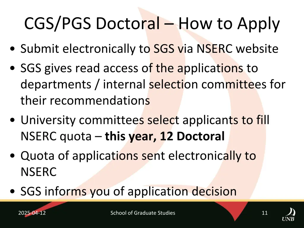 cgs pgs doctoral how to apply
