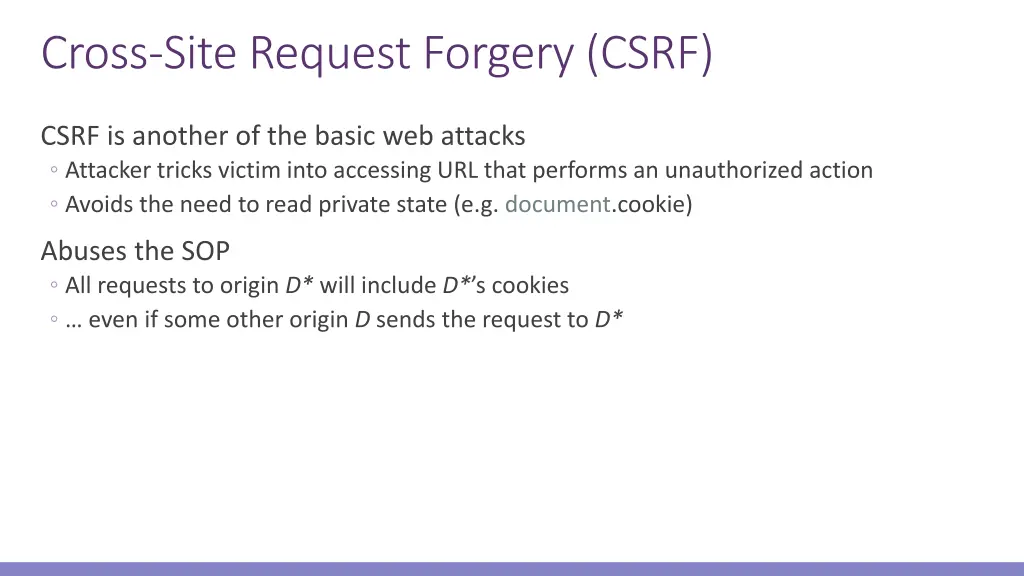 cross site request forgery csrf