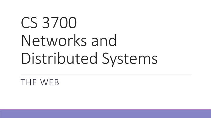 cs 3700 networks and distributed systems