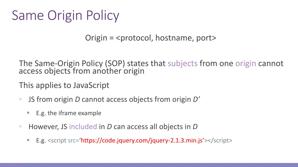 same origin policy 2