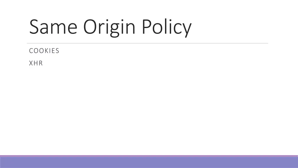 same origin policy