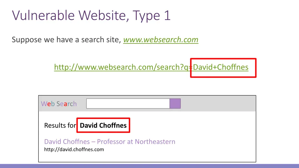 vulnerable website type 1