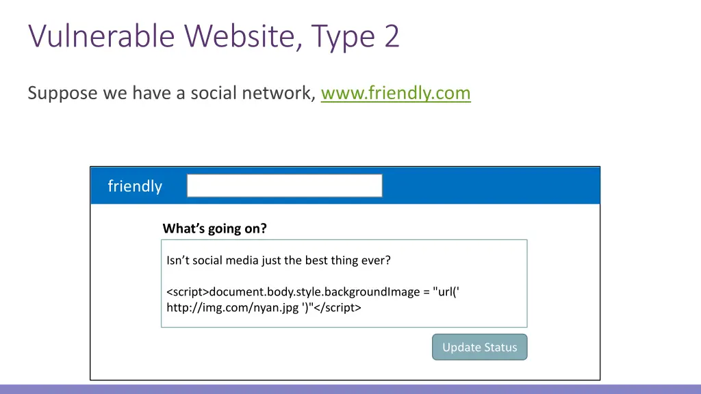 vulnerable website type 2