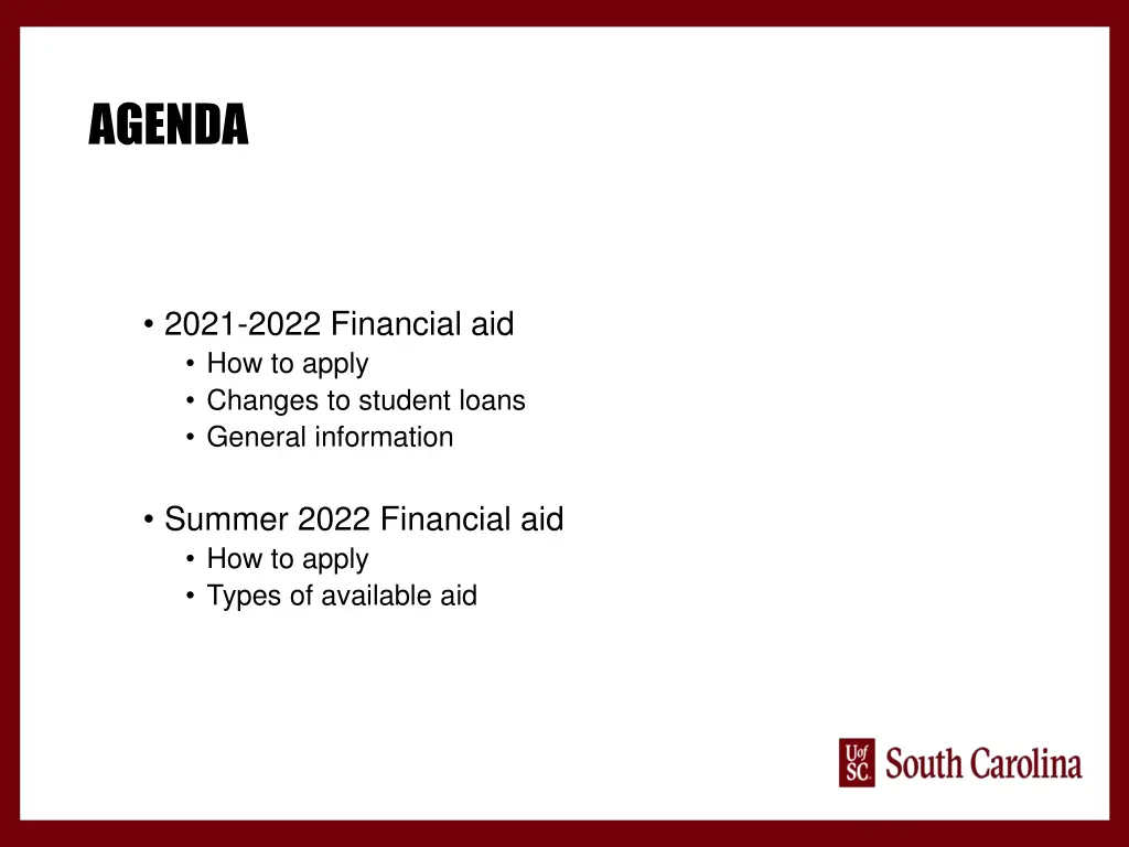agenda