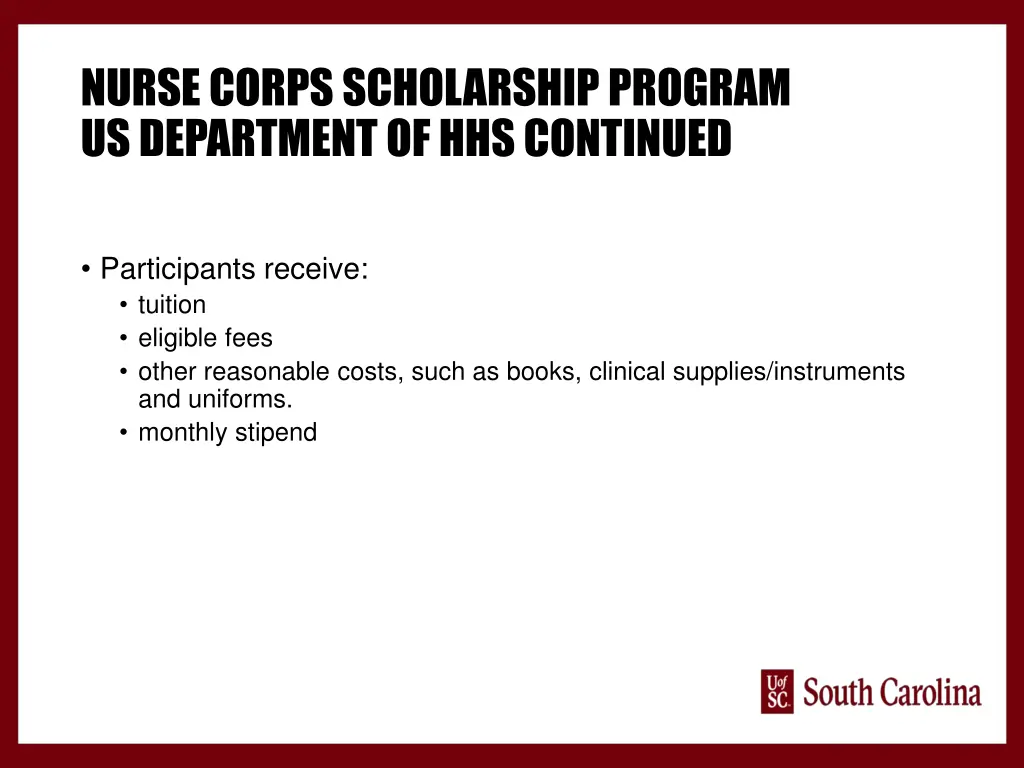 nurse corps scholarship program us department 1