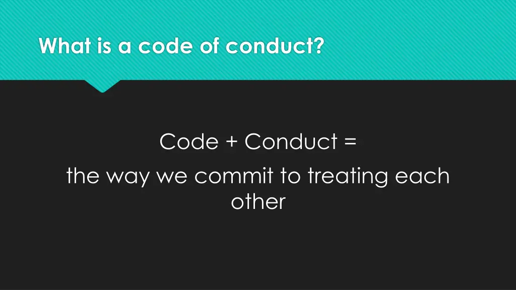 what is a code of conduct