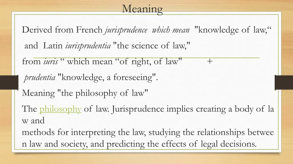 meaning