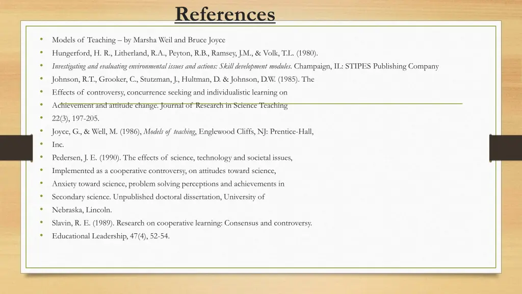 references