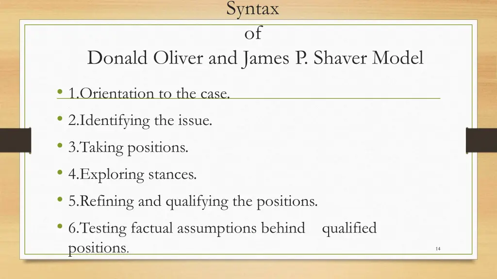 syntax of