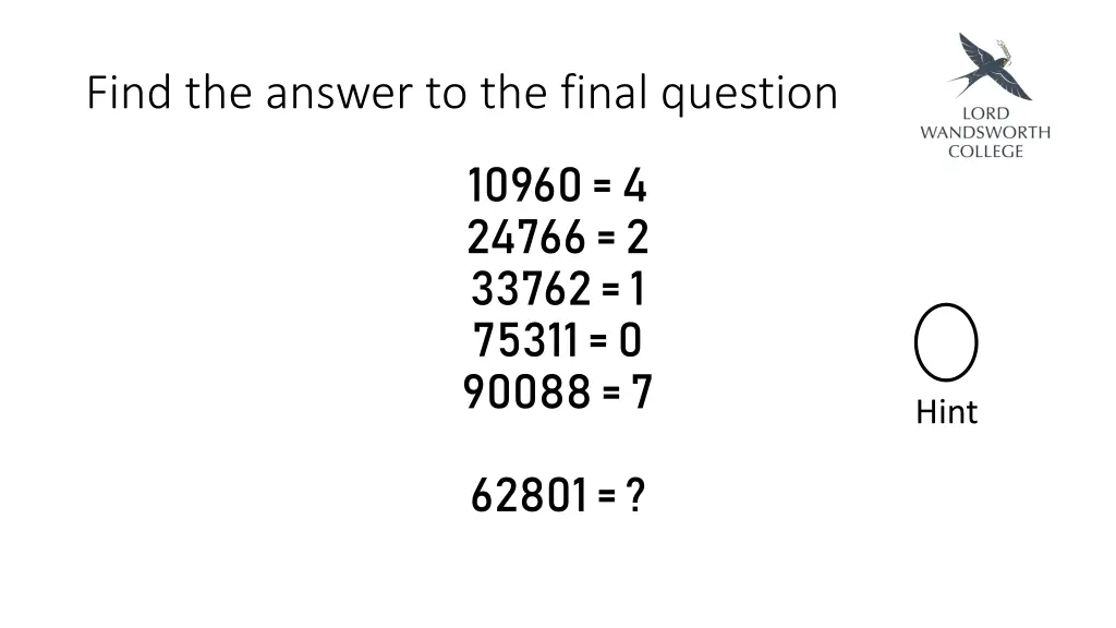 find the answer to the final question