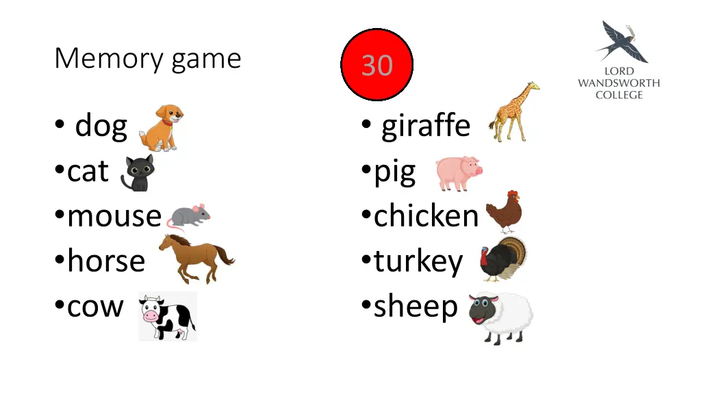 memory game