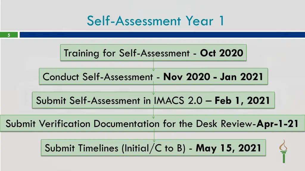 self assessment year 1