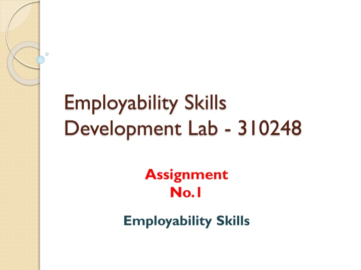 employability skills development lab 310248