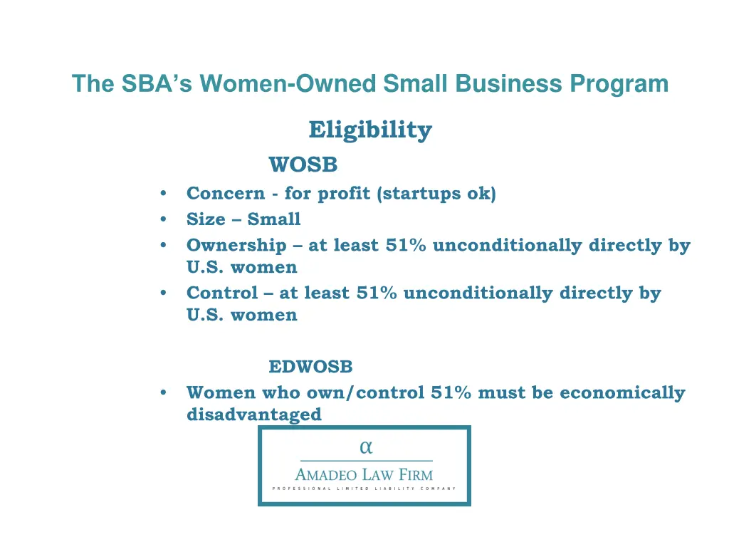 the sba s women owned small business program 4
