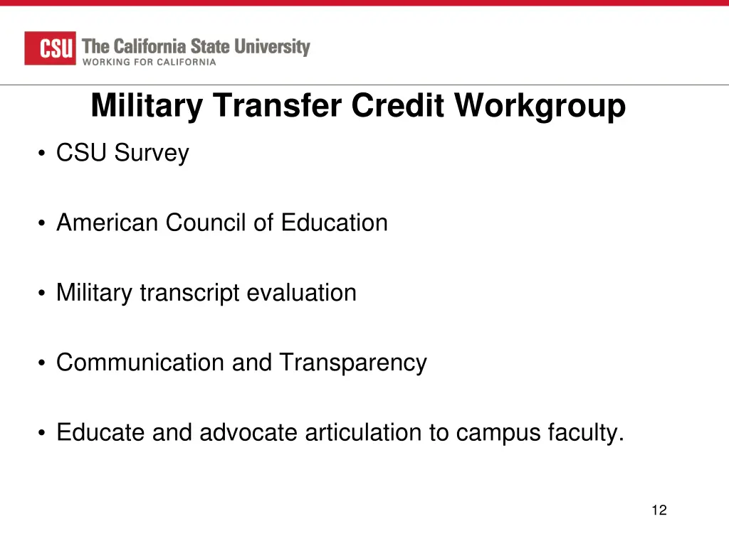 military transfer credit workgroup 1