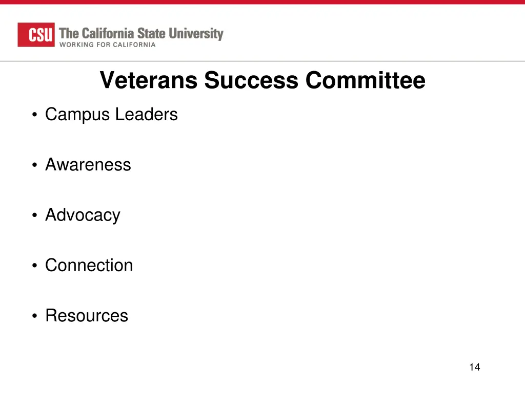 veterans success committee