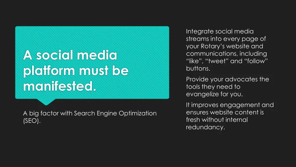 integrate social media streams into every page