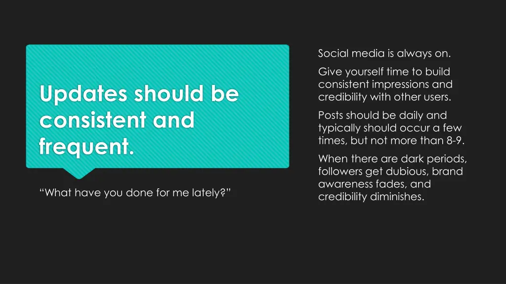 social media is always on