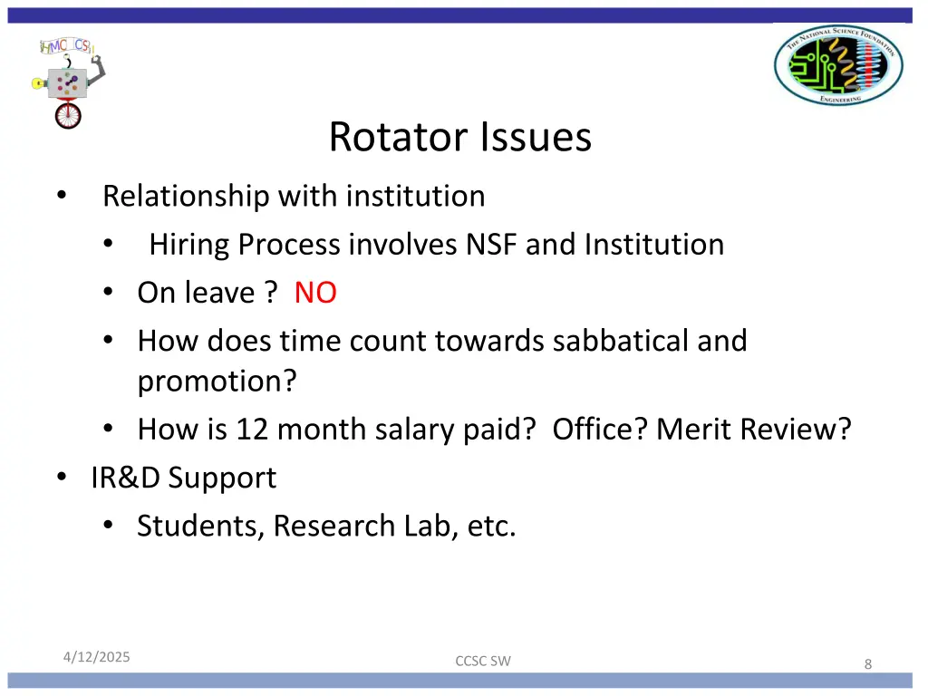 rotator issues