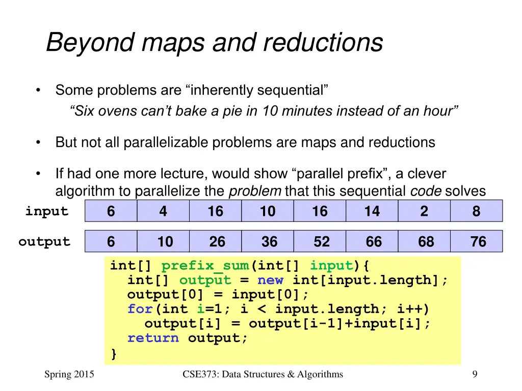 beyond maps and reductions