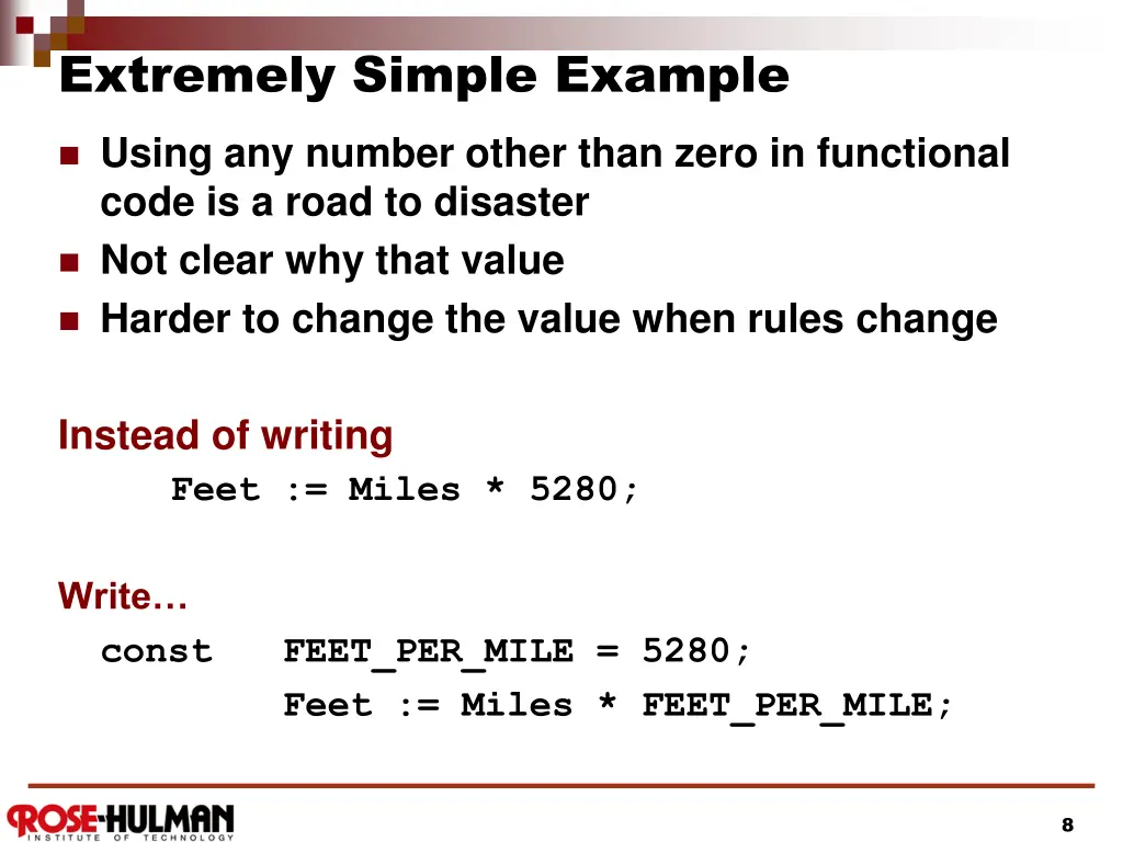 extremely simple example