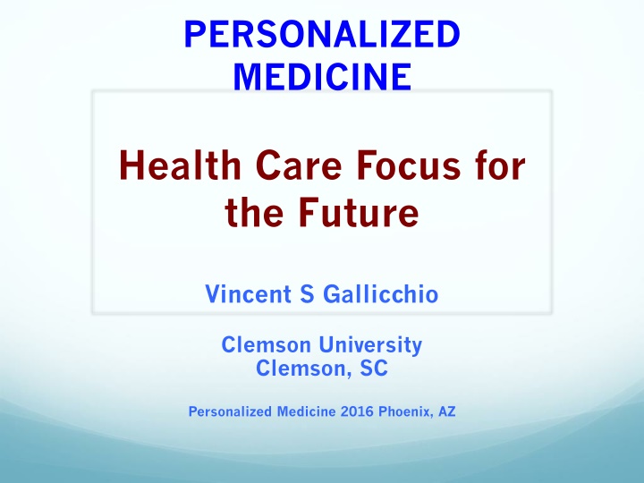 personalized medicine