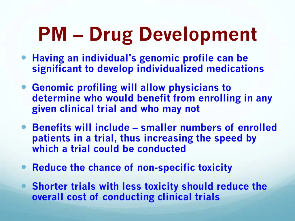 pm drug development