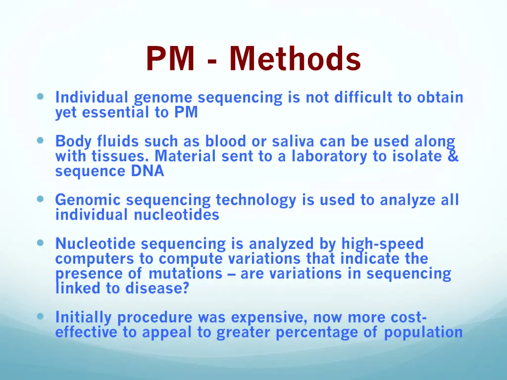 pm methods