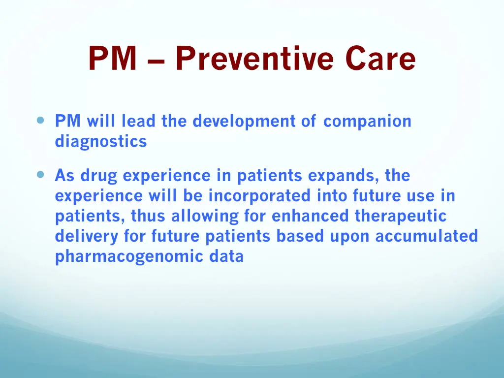 pm preventive care 1