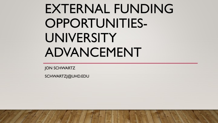 external funding opportunities university